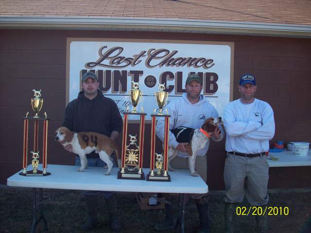 1st place and 3rd place hounds
